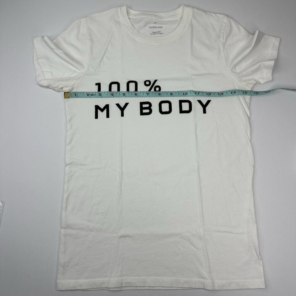 Everlane Women's White 100% My Body Crew Neck Organic Cotton Casual Tee XS/C31 - Picture 10 of 12